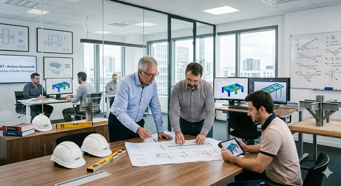 Chantier nécessitant l'intervention d'un bureau d'études structure